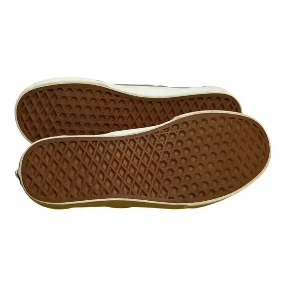 Vans Classic Slip On Light Gray Canvas Sneakers Women's 9 Skate Shoes - Picture 8 of 8